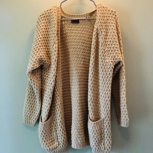 Cream knitted Cardigan